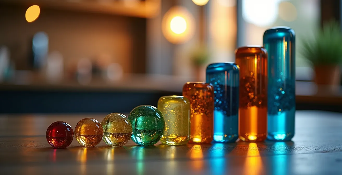 Commerçant analysant ses volumes de transactions avec des graphiques colorés